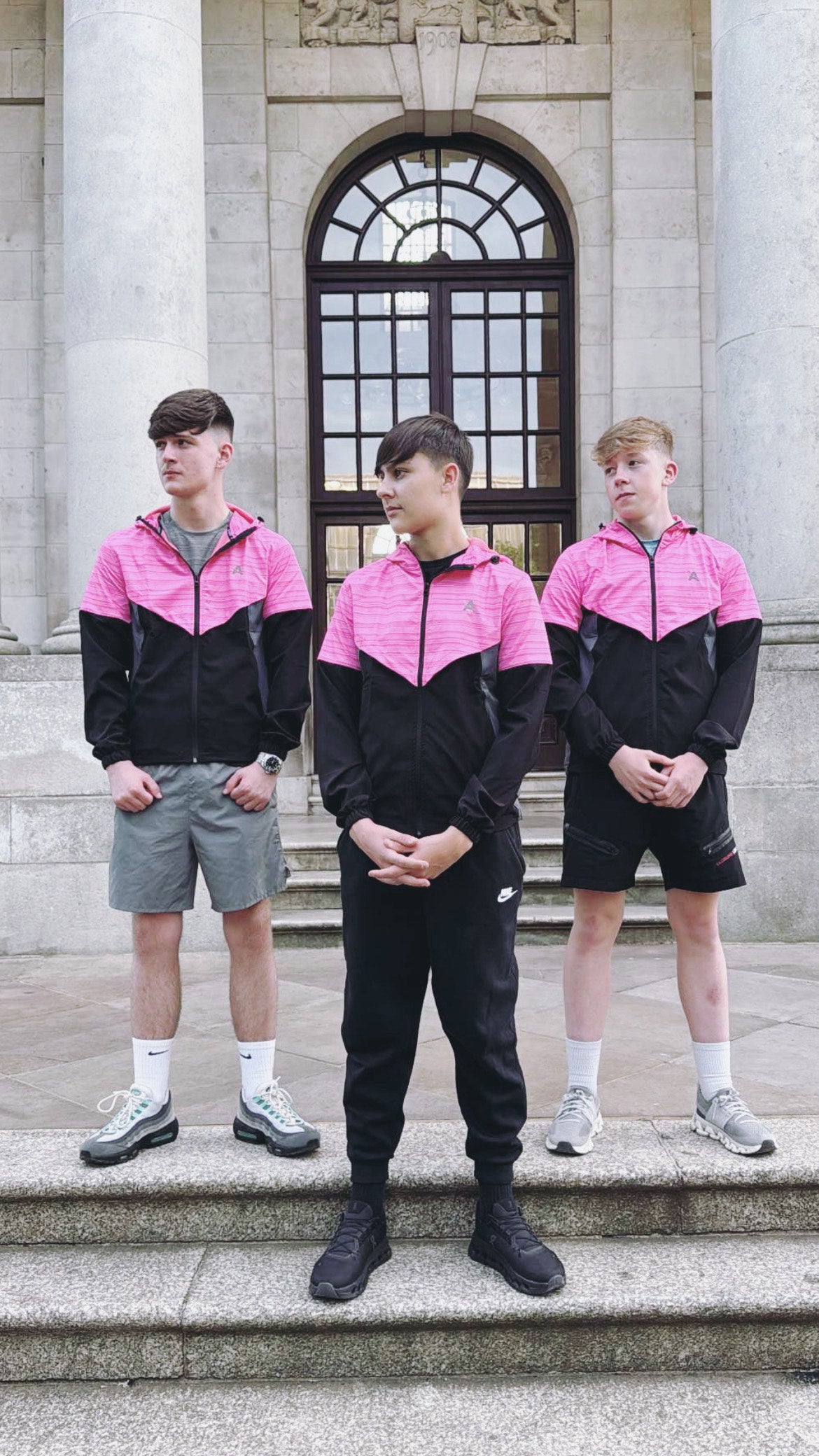 Neon pink breeze windbreaker