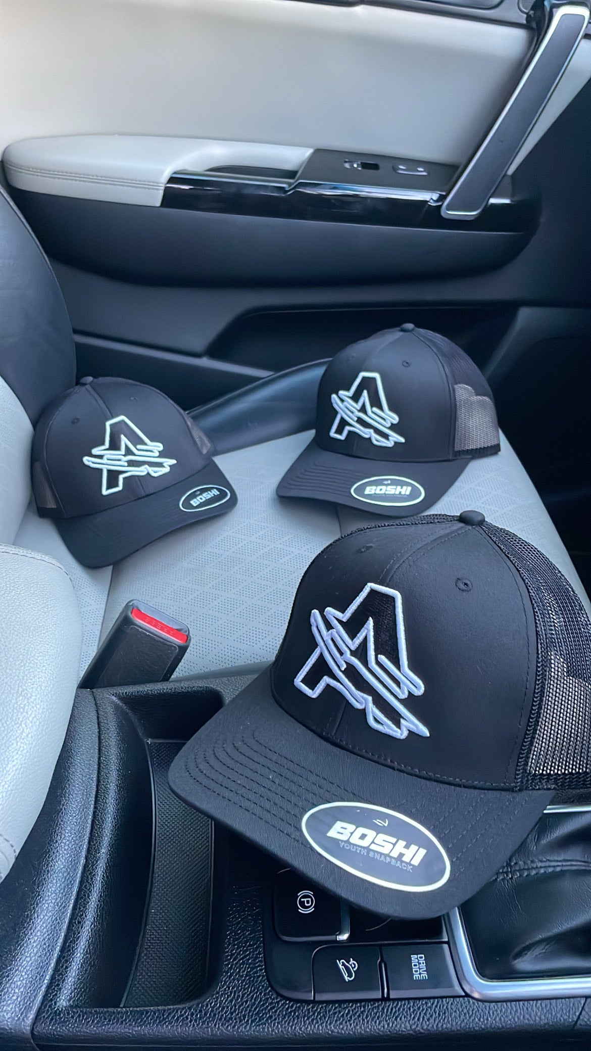 Youth Black & White ASCENT Cap