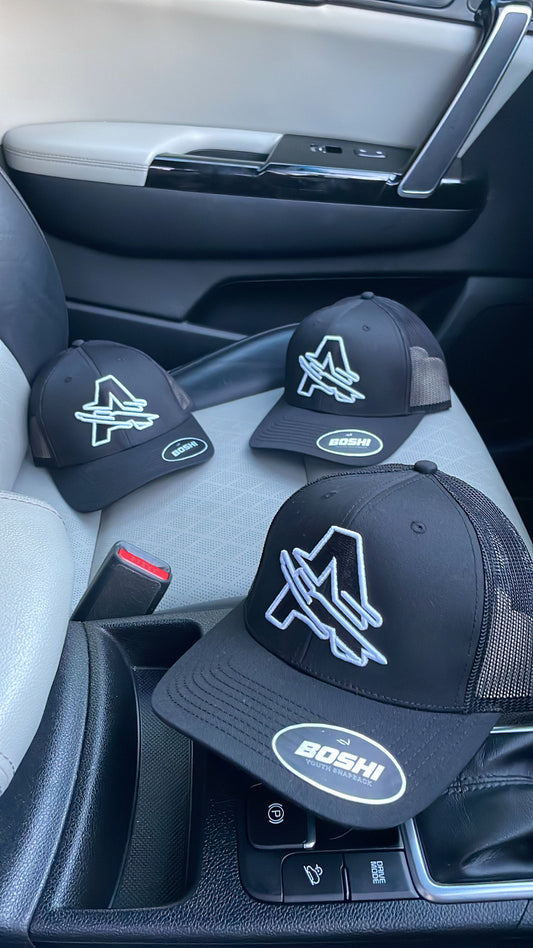 Youth Black & White ASCENT Cap