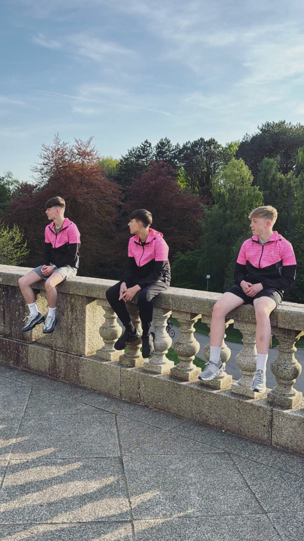 Neon pink breeze windbreaker