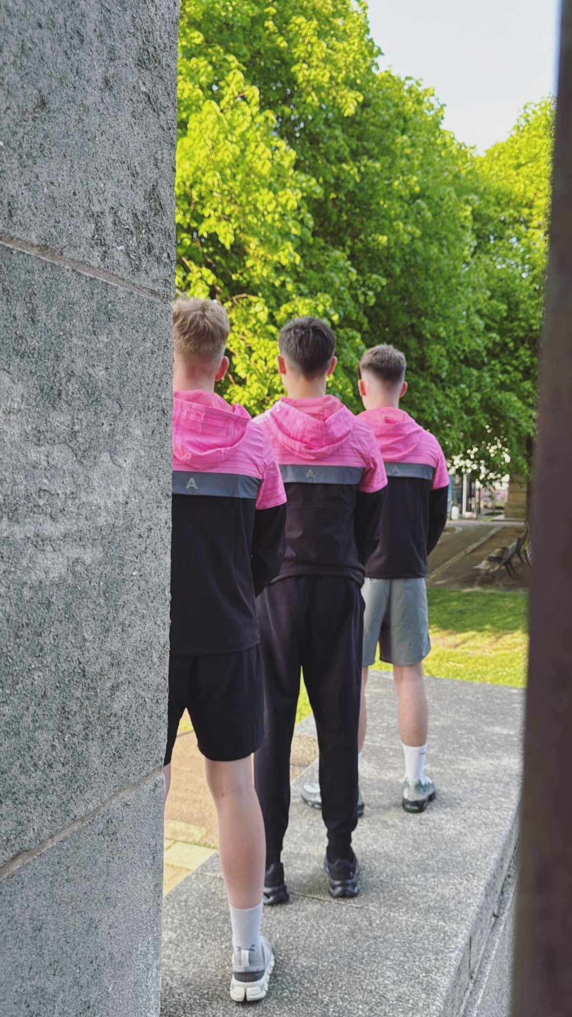 Neon pink breeze windbreaker